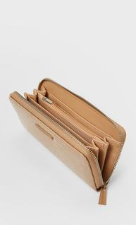 Кошелек с тиснением и молнией Stradivarius