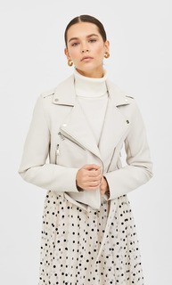 Базовая куртка из искусственной кожи с ремнем Stradivarius