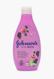 Гель для душа Johnson & Johnson VITA-RICH Восстанавливающий с экстрактом малины c ароматом малины, 250 мл