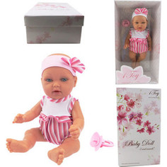 Кукла 1Toy Baby Doll в полосатом боди 28см Т14112