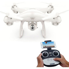 Радиоуправляемый квадрокоптер SJRC S70W 5G белый (GPS, 5G FPV, камера 1080p, дальность передачи изображения- 400 м)