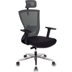 Кресло руководителя Бюрократ MC-815-H/LG/FB01 спинка сетка светло-серый сиденье черный крестовина алюминий