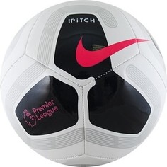 Мяч футбольный Nike Pitch PL SC3569-100, р. 4, бело-черно-розовый