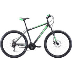 Велосипед Black One Onix 27.5 D Alloy (2019) чёрный/зелёный/серый 16