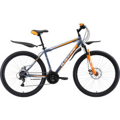 Велосипед Black One Onix 27.5 D Alloy (2019) серый/оранжевый/белый 20
