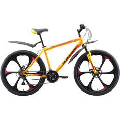 Велосипед Black One Onix 26 D FW (2019) жёлтый/чёрный/красный 20