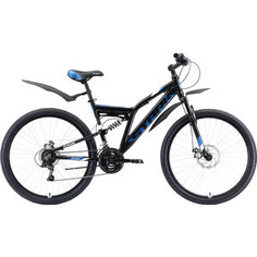 Велосипед Stark 20 Jumper 27.1 FS D чёрный/голубой/белый 20