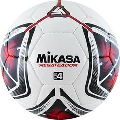 Мяч футбольный Mikasa REGATEADOR4-R, р.4, бело-черно-красный