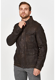 Утепленная кожаная куртка Urban Fashion for men