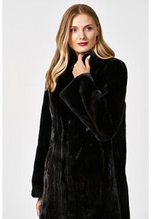 Шуба из аукционного меха норки BLACKGLAMA Vericci
