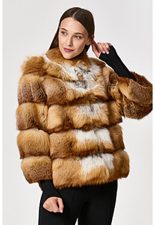 Короткая шуба из меха лисы Fur Avenue