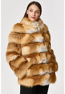 Короткая шуба из меха лисы Fur Avenue