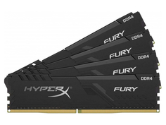 Модуль памяти HyperX Fury DDR4 DIMM 3000MHz PC-24000 CL15 - 64Gb KIT (4x16Gb) Black HX430C15FB3K4/64 Kingston