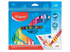 Восковые мелки Maped Colorpeps Twist 24 цвета 860624