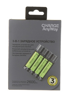 Зарядное устройство GP X411 + 4 ак. AA 2600 mAh X411270AAHCE-2CRB4