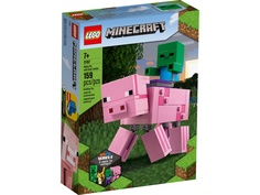 Конструктор Lego Minecraft Большие фигурки Minecraft Свинья и Зомби-ребёнок 21157