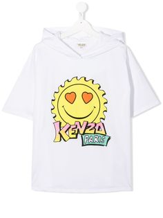 Kenzo Kids футболка с капюшоном