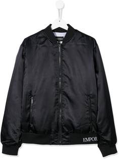 Emporio Armani Kids куртка-бомбер на молнии