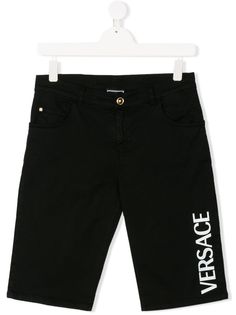 Young Versace джинсовые шорты с логотипом
