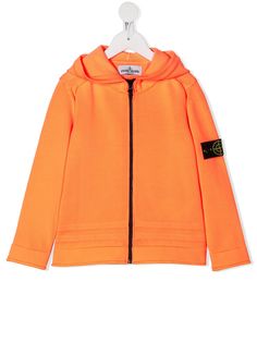 Stone Island Junior бомбер с нашивкой-логотипом