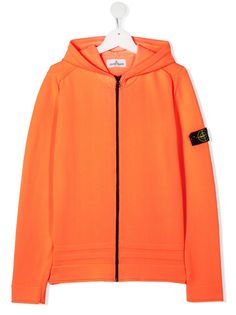 Stone Island Junior бомбер с нашивкой-логотипом