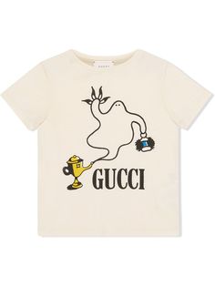 Gucci Kids футболка Elliot Snowman с принтом