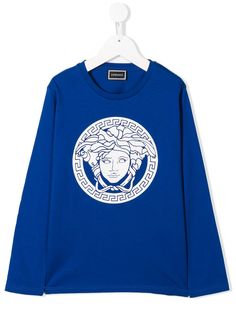 Versace Kids футболка с принтом Medusa