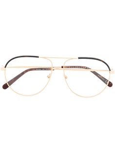 Stella McCartney Eyewear двухцветные очки-авиаторы