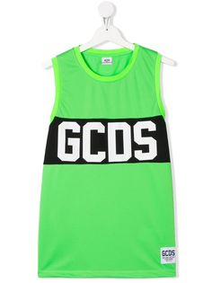 Gcds Kids топ без рукавов с логотипом