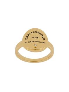 Karl Lagerfeld кольцо Rue St. Guillaume с медальоном