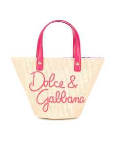 Dolce & Gabbana Kids плетеная сумка-тоут