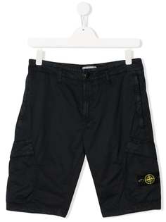 Stone Island Junior плавки-шорты с нашивкой-логотипом