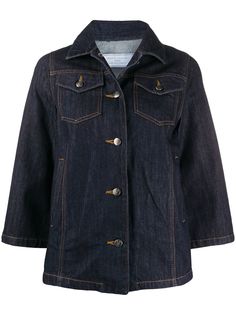 Société Anonyme джинсовая куртка с укороченными рукавами