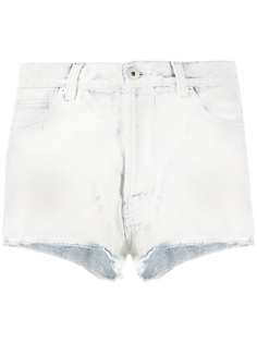 Heron Preston шорты из вареного денима