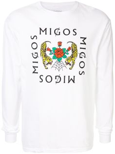 migos футболка с длинными рукавами и логотипом