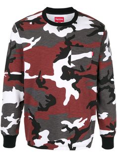 Supreme футболка с камуфляжным принтом