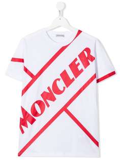 Moncler Kids футболка с логотипом