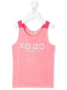 Kenzo Kids топ без рукавов с логотипом