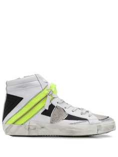 Philippe Model Paris высокие кеды Bike в технике пэчворк