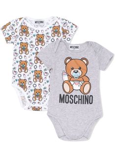 Moschino Kids боди с принтом Baby Bear
