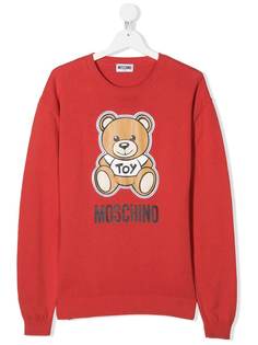 Moschino Kids свитер Toy Bear с круглым вырезом