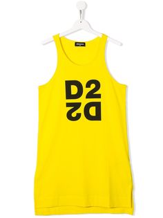 Dsquared2 Kids топ без рукавов с принтом D2