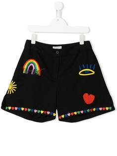 Stella McCartney Kids шорты с аппликацией