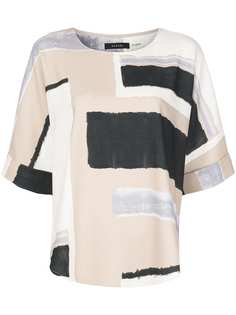 Natori блузка свободного кроя с геометричным принтом