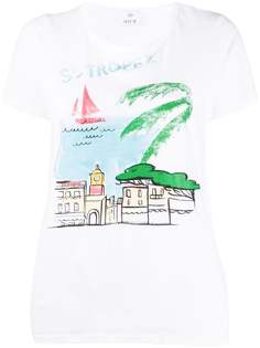 Allude футболка с принтом St. Tropez