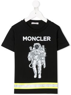 Moncler Enfant футболка с принтом