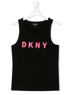 Dkny Kids топ с круглым вырезом и логотипом