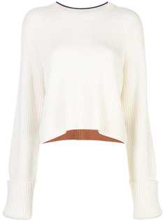 Proenza Schouler White Label укороченный джемпер с полосками