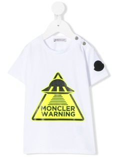 Moncler Enfant футболка с круглым вырезом и принтом