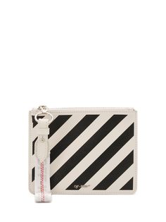 Off-White клатч в диагональную полоску